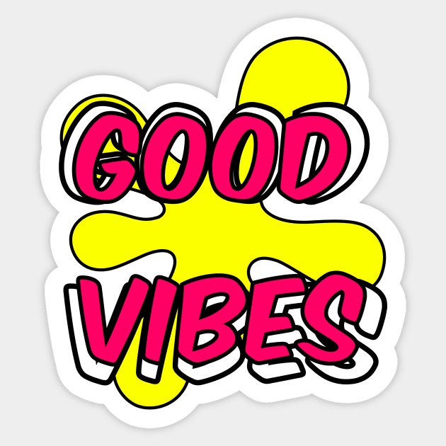 Good Vibes Sticker by Grafititee